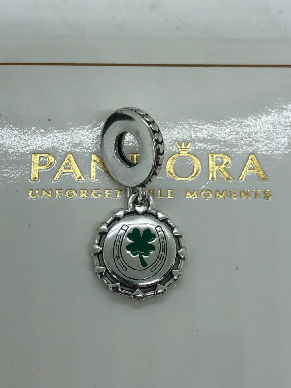 ✨🔥Pandora Ireland Exclusive Country Irish Dangle Clover Horseshoe Charm